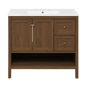 36 inch Chateau Freestanding Bathroom Vanity with sink top