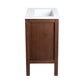 Unassembled Nadar Freestanding Bathroom Vanity 24 inches with white sink top