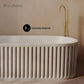 67 inches Delice Freestanding Bathtub Finished in Matte sand