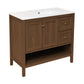 36 inch Chateau Freestanding Bathroom Vanity with sink top