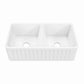 33" Delice Farmhouse Kitchen Sink, Glossy White