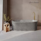 67 inches Delice Freestanding Bathtub Finished in Matte gray