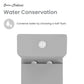 Carre One-Piece Square Toilet, Dual Flush - Matte Gray, Chrome Hardware