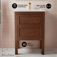 Unassembled Nadar Freestanding Bathroom Vanity 24 inches with white sink top