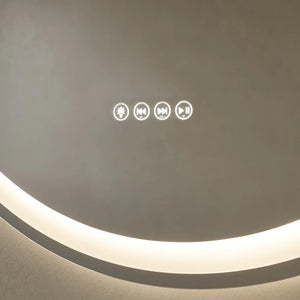 Monaco Smart Anti-Fog Mirror with Bluetooth - 32" diameter