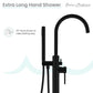 Ivy Freestanding Bathtub Faucet in Matte Black