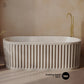 67 inches Delice Freestanding Bathtub Finished in Matte sand