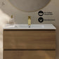 30 inch Liberte Wall-Mount Bathroom Vanity with white sink top - 1 Faucet Hole