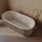 67 inches Delice Freestanding Bathtub Finished in Matte sand