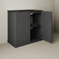 36" Lafayette Freestanding Bathroom Vanity - Widespread (3-Hole) Faucet, Black Sink Top
