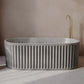 67 inches Delice Freestanding Bathtub Finished in Matte gray