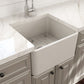 Bocchi CLASSICO  Farmhouse Apron Front Fireclay 20 inch Single Bowl Kitchen Sink