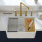 30" Fireclay Farmhouse Workstation Sink & Widespread Bridge Faucet Package