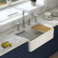 30" Fireclay Farmhouse Workstation Sink & Widespread Bridge Faucet Package