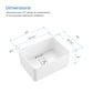 (wholesale) - 24″ Fireclay Farmhouse Kitchen Sink Landis Series – K2-SF24