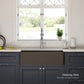 Pure 36″ Fireclay Kitchen Farmhouse Apron Front Single Bowl Sink – Matte Black – K2-SF36MB