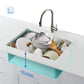 27″ Handcrafted 316 Marine Grade Stainless Steel 16 Gauge Single Bowl Workstation Undermount Kitchen Sink – K3-S27T