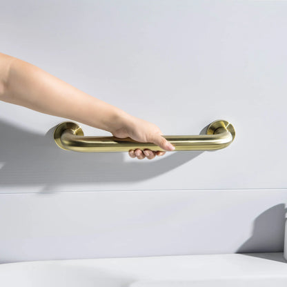 12-Inch Stainless Steel Bathroom Safety Grab Bar brushed gold – KGB1012