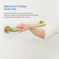 12-Inch Stainless Steel Bathroom Safety Grab Bar brushed gold – KGB1012