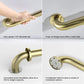 12-Inch Stainless Steel Bathroom Safety Grab Bar brushed gold – KGB1012