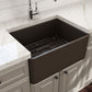 Bocchi CLASSICO Farmhouse Apron Front Fireclay 24 inch Single Bowl Kitchen Sink