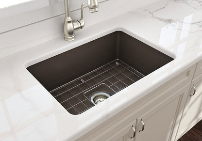 SOTTO Undermount Fireclay 27 inch Single Bowl Kitchen Sink