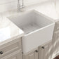Bocchi CLASSICO  Farmhouse Apron Front Fireclay 20 inch Single Bowl Kitchen Sink