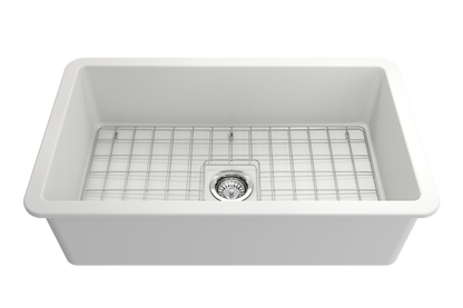 Bocchi SOTTO  Undermount Fireclay 32 inch Single Bowl Kitchen Sink