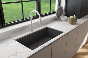 BAVENO LUX 34 inch with Covers Hideaway Undermount/Drop-In Granite 34 inch  with HPL Covers