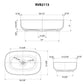 Ruvati 19-inch Matte Gold and White Bathroom Vessel Sink epiStone Solid Surface – RVB2113GW