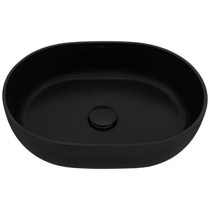 Ruvati 19-inch Matte Black epiStone Solid Surface Modern Bathroom Vessel Sink – RVB2119BK