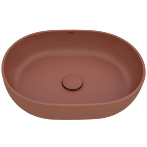 Ruvati 19-inch Sedona Clay Pink epiStone Solid Surface Bathroom Vessel Sink – RVB2119TL