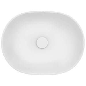 Ruvati 19-inch Matte White epiStone Solid Surface Modern Bathroom Vessel Sink – RVB2119WH