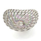Ruvati 19 inch Murano Glass Art Vessel Seashell Decorative Pattern Bathroom Sink – Nautilus Brown – RVB3022