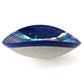 Ruvati 19 inch Murano Glass Art Vessel Seashell Decorative Pattern Bathroom sink – Celestial Blue – RVB3042