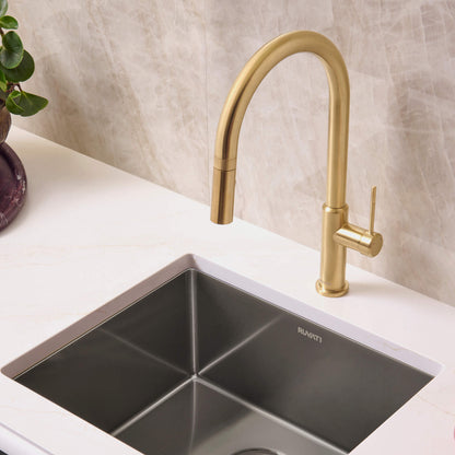 Gold Pull Down Kitchen Faucet 