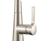 Ruvati Carina Single Handle Flexible Soft Hose Sprayer Kitchen Faucet in Stainless Steel and Black – RVF1242BN