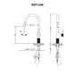 Ruvati Isola Single Handle Pull Out Kitchen Faucet Knurl Transitional
