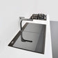 Ruvati 34 inch epiGranite Topmount Workstation Ledge Granite Composite Kitchen Sink – Midnight Black – RVG1350BK