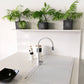 Ruvati 34 inch epiGranite Topmount Workstation Ledge Granite Composite Kitchen Sink – Arctic White – RVG1350WH
