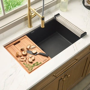 Ruvati 32-inch Undermount Workstation Granite Composite Quartz Kitchen Sink