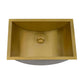Ruvati 16 x 13 inch Brushed Gold Rectangular Bathroom Sink Undermount – RVH6106GG