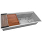 Ruvati 45-inch Workstation Two-Tiered Ledge Kitchen Sink Undermount 16 Gauge Stainless Steel – RVH6333ST