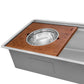 Ruvati 45-inch Workstation Two-Tiered Ledge Kitchen Sink Undermount 16 Gauge Stainless Steel – RVH6333ST