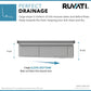Ruvati 45-inch Workstation Two-Tiered Ledge Kitchen Sink Undermount 16 Gauge Stainless Steel – RVH6333ST