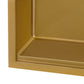 Ruvati 33 inch Matte Gold Workstation Undermount Kitchen Sink Single Bowl – RVH6533GG