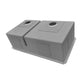Ruvati 28-inch Low-Divide Undermount 60/40 Double Bowl Rounded Corners 16 Gauge Stainless Steel Kitchen Sink – RVH7255
