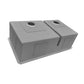 Ruvati 33-inch Low-Divide Undermount 60/40 Double Bowl 16 Gauge Rounded Corners Stainless Steel Kitchen Sink – RVH7419