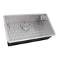 Ruvati Glass Rinser and Sink Combo 33-inch Undermount 16 Gauge Stainless Steel Rounded Corners Kitchen Sink Single Bowl – RVH7533
