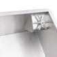 Ruvati Glass Rinser and Sink Combo 33-inch Undermount 16 Gauge Stainless Steel Rounded Corners Kitchen Sink Single Bowl – RVH7533